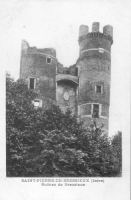 Bressieux, Chateau, Vieille carte, Tours portieres (4)